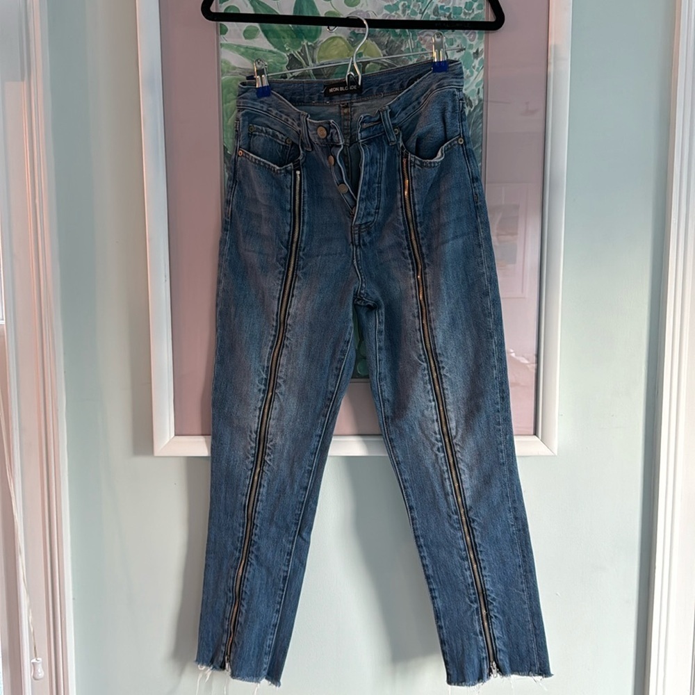 Neon Blonde zipper jeans - Picture 3 of 5